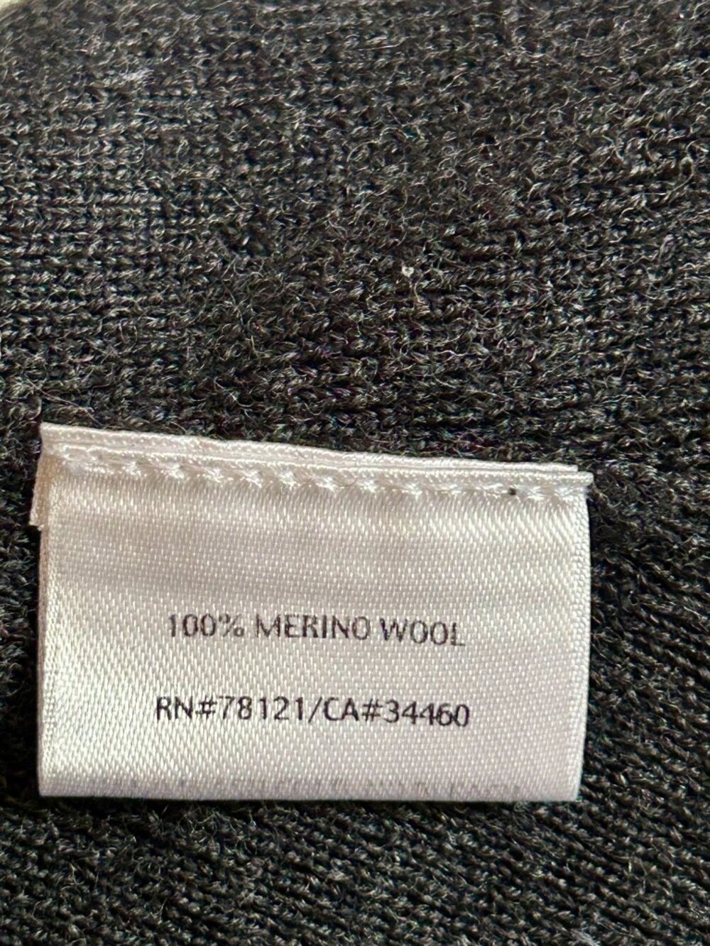 Eileen Fisher Charcoal Gray Merino Wool Open Front Cardigan 2X - Picture 6 of 8
